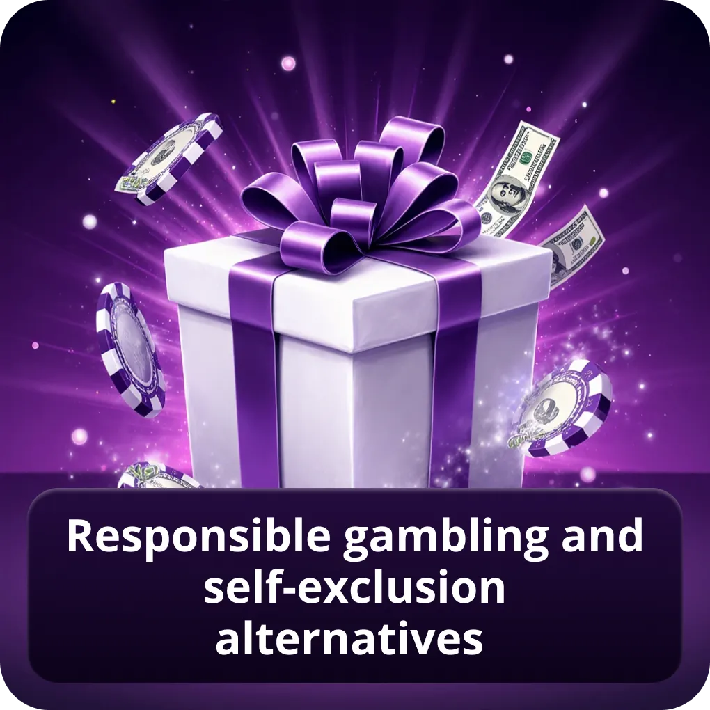 Responsible gambling and self-exclusion alternatives