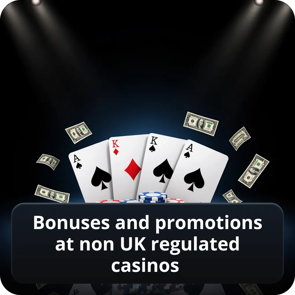Bonuses and promotions at non UK regulated casinos